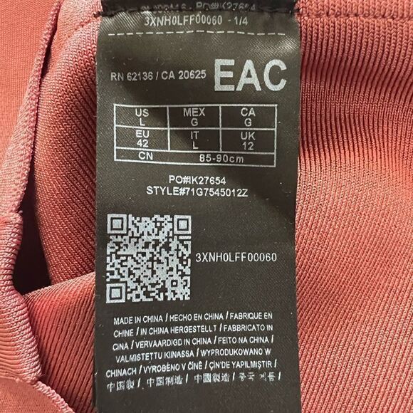 Marciano Luxe Rose Off The Shoulder Choker Neck Sexy Bodycon Mini Dress Large - Picture 12 of 13